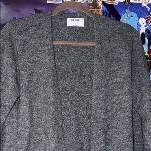 Old Navy Women’s Charcoal Open-Front Cardigan